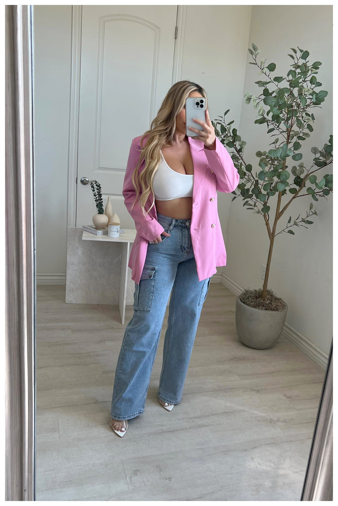 Lady In Pink Blazer