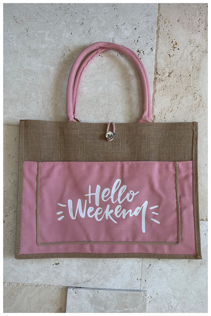 Hello Weekend Bag Pink