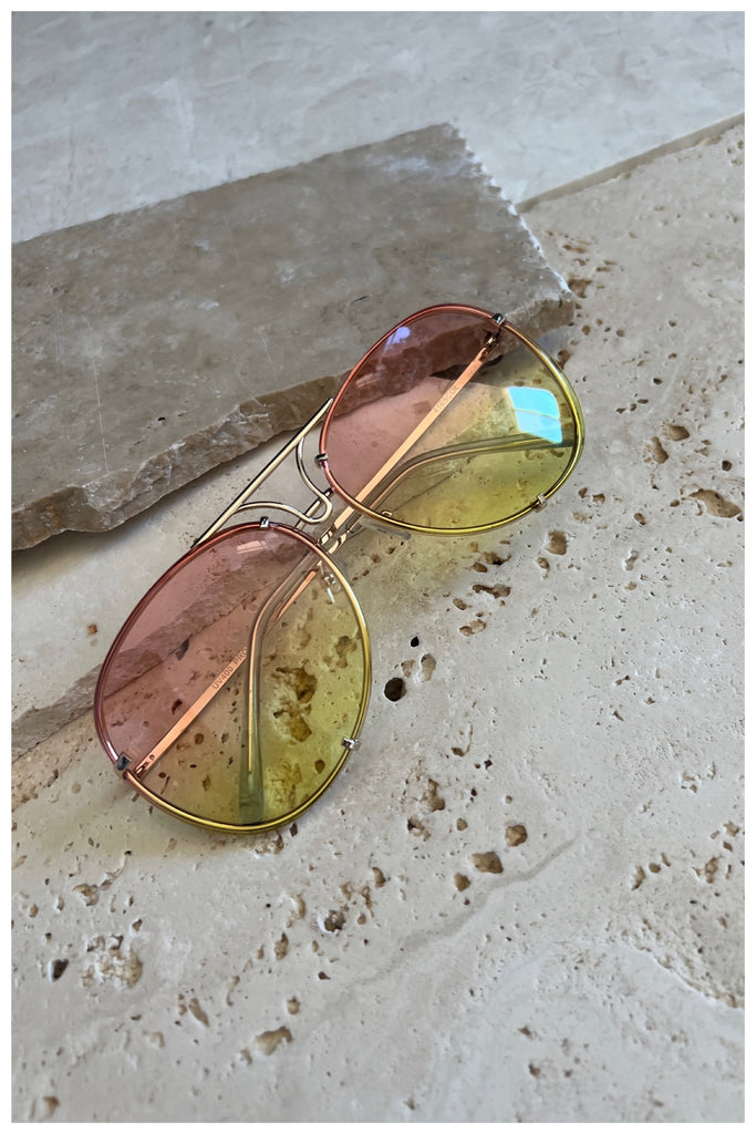 Porscha Sunglasses (Pink/Yellow)