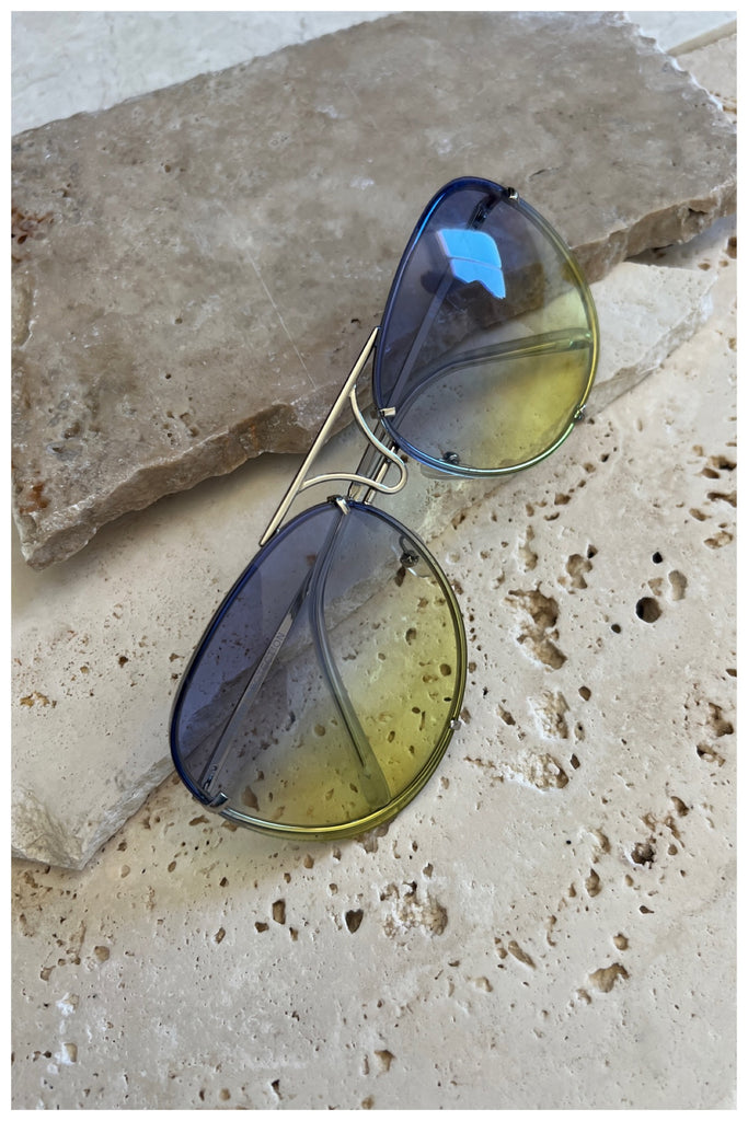 Porscha Sunglasses (Blue/Yellow)