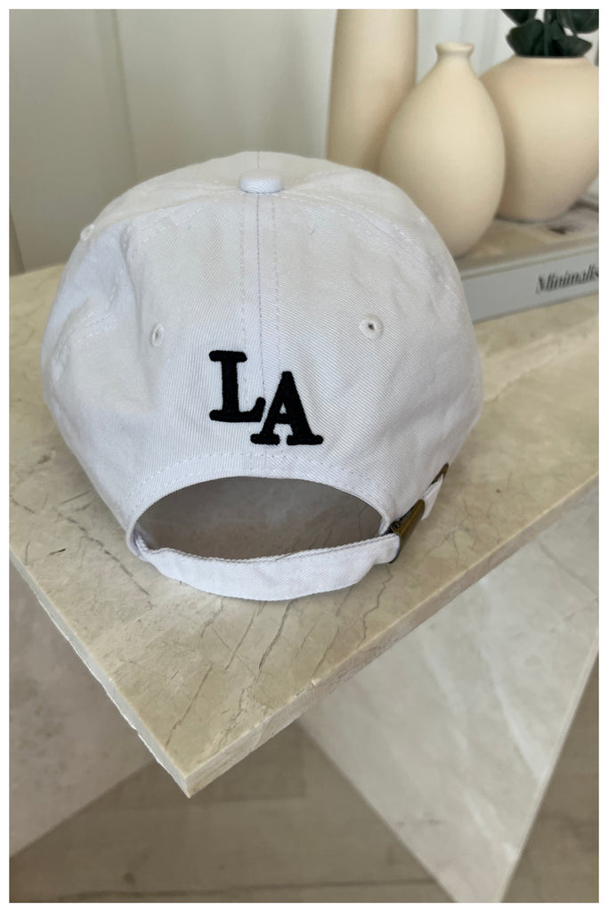 LA Embroidered Hat (White)