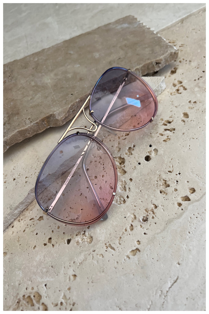 Porscha Sunglasses (Pink/Purple)