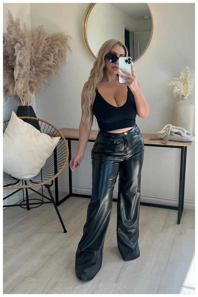 Don't Be Shy Faux Leather Pants