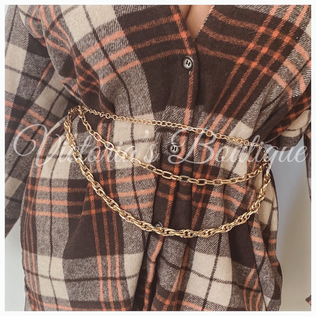 Serina Gold Chain Belt